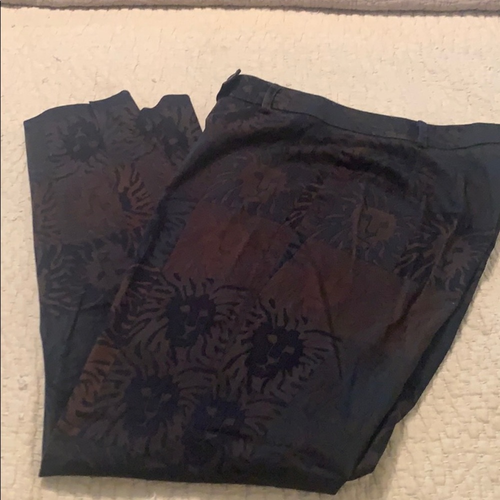 Anne Klein Lion Print Dress Slacks